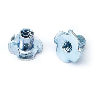 Prime-Line 9078013 T-Nuts 25-Pack 3-Prong 1/4 in.-20 X 7/16 in. Zinc Plated Steel Prime-Line 9078013 T-Nuts 25-Pack 3-Prong 1/4 in.-20 X 7/16 in. Zinc Plated Steel