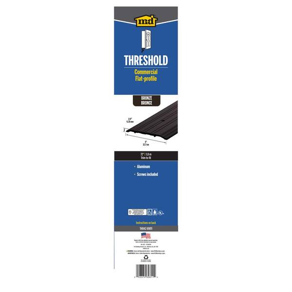 M-D Building Products 5 in. x 1/4 in. x 72 in. Bronze Aluminum
