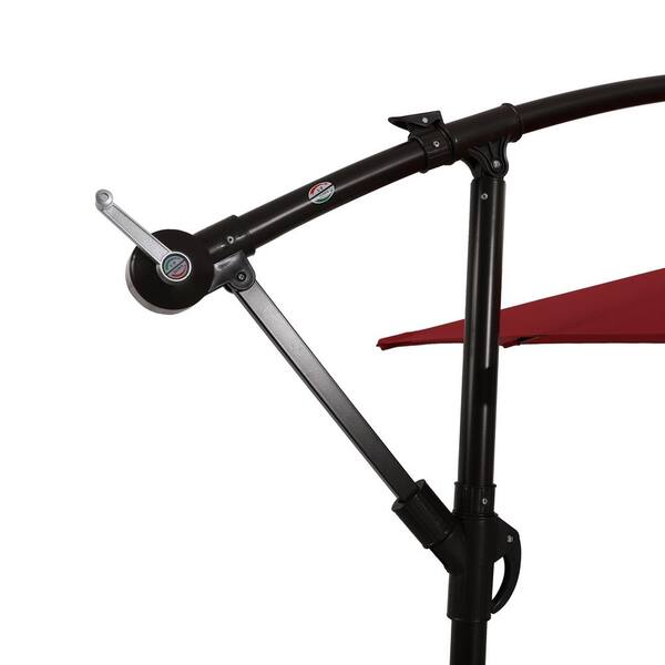 SERGA. 10 ft. Outdoor Market Patio Umbrella with Crank Lift