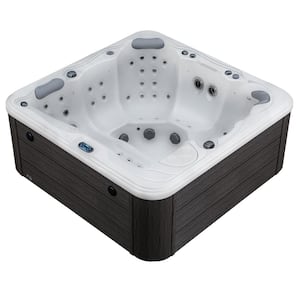 Destination 5-Person 59-Jet 80-Port 4-Pump 240 V Lounger Hot Tub, Waterfall Arch, Bluetooth Stereo