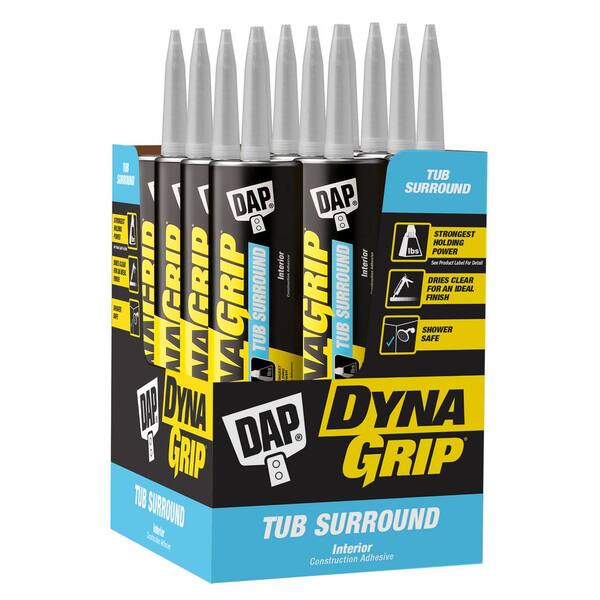 DAP DYNAGRIP 10.3 oz. Tub Surround Construction Adhesive (12-Pack)