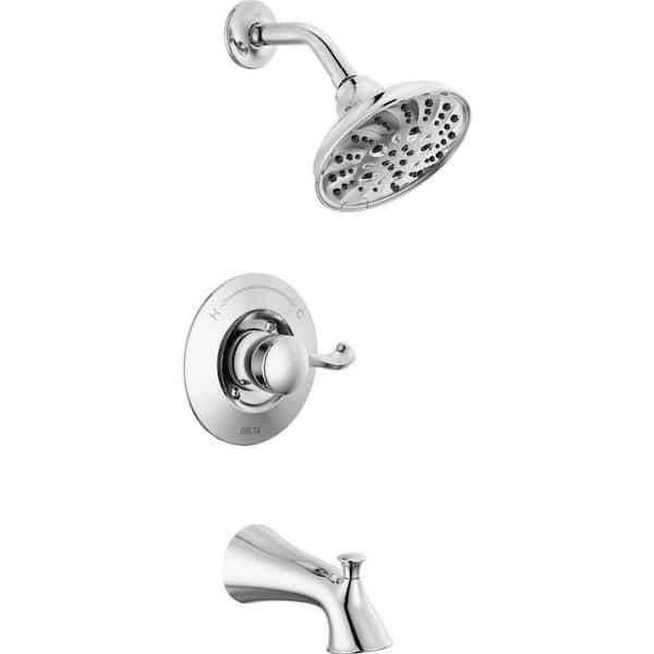 Delta Esato Single-Handle 5-Spray Tub and Shower Faucet with H2Okinetic in Chrome (Valve Included)