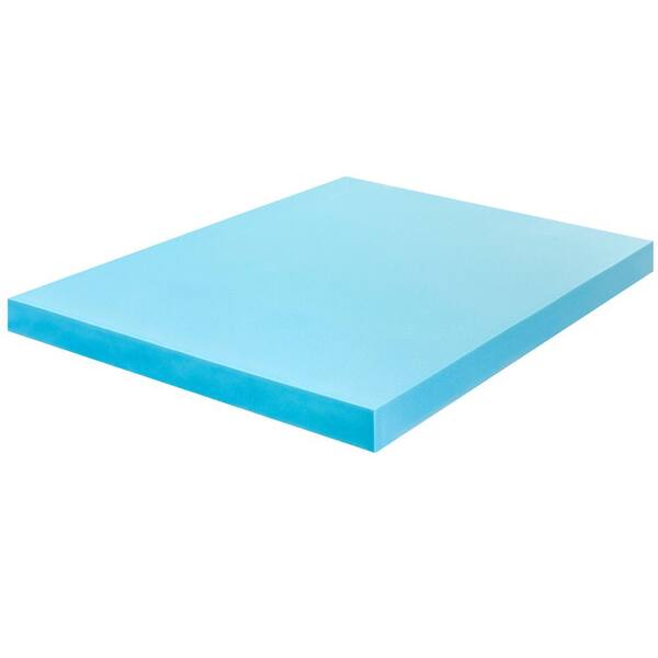 SUBRTEX Medium 4 in. King Gel Memory Foam Mattress Topper, Safety