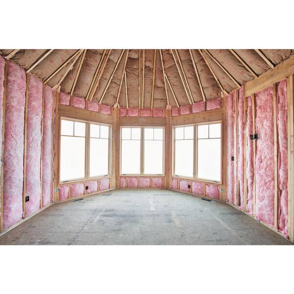 Owens Corning R 30 Ecotouch Pink Cathedral Ceiling Kraft Faced Fiberglass Insulation Batt 23 3 4 In X 48 In 10 Bags K72 The Home Depot
