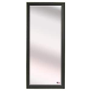 Oversized Black/Silver Edge Wood Beveled Glass Modern Mirror (69 in. H X 28.5 in. W)