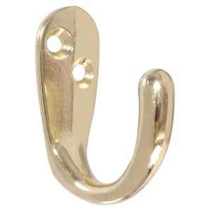 Clothes Hook in Brass (5-Pack)