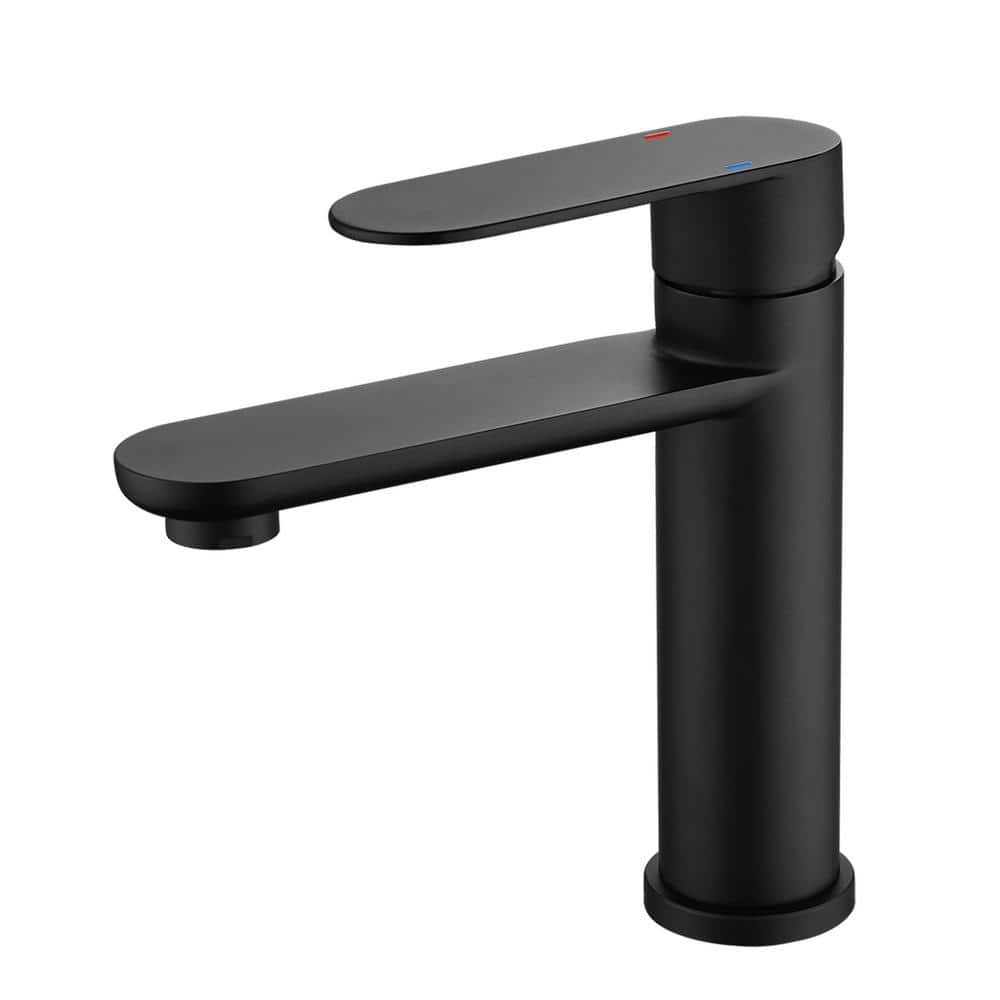 Logmey Single Handle Bathroom Vessel Sink Faucet in Matte Black SLT1519