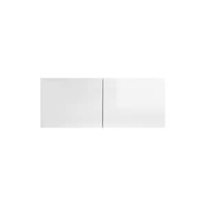 Valencia Assembled 36 in. W x 24 in. D x 12 in. H in Gloss White Plywood Assembled Wall Kitchen Cabinet