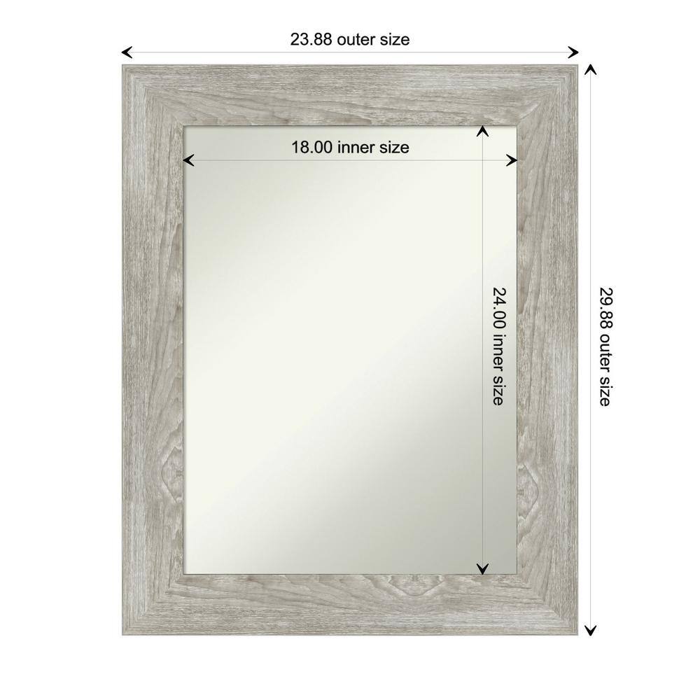 Dove Greywash Medium Rectangular Decorative Wall Mirror