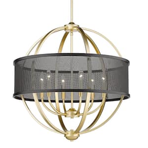 Colson 6-Light Olympic Gold Globe Chandelier