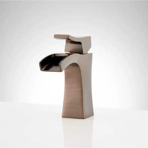 Vilamonte Single Handle Mid Arc Single Hole Bathroom Faucet with Spot Resistant in Oil Rubbed Bronze
