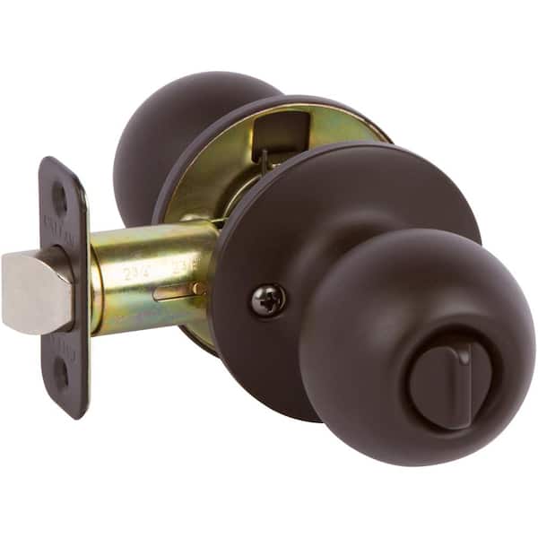 DELANEY HARDWARE Fairfield Classic Style Oil Rubbed Bronze Round Bed/Bath Door Knob