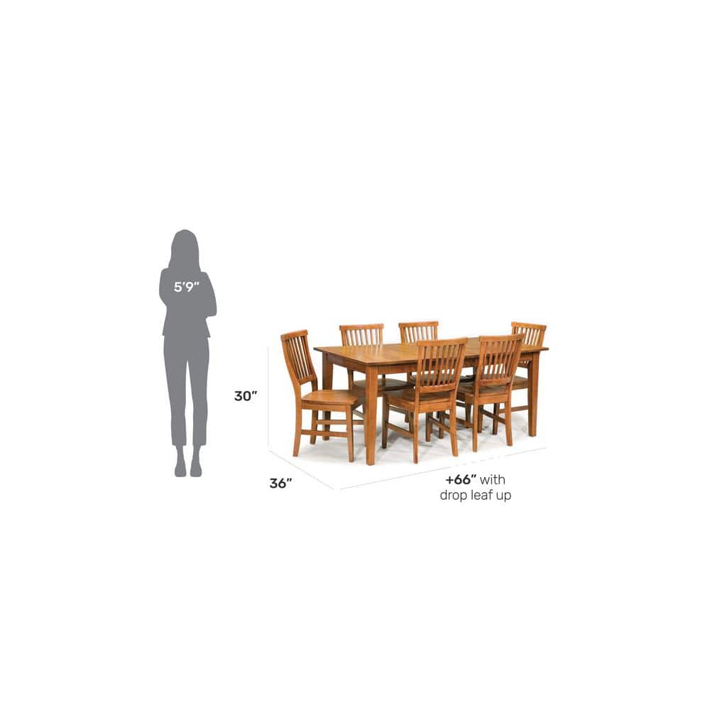 Cottage Oak Extendable Dining Table with Natural Finish