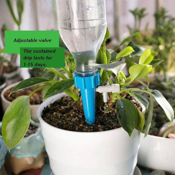 Indoor and Outdoor 24-Pack Automatic Watering Spikes, 1.1" ID Plant  Automatic Watering Device B08FSQN66D - The Home Depot
