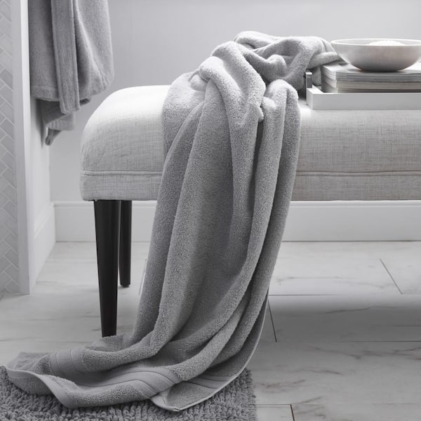 Shop Adrien Super Soft 6 Piece Cotton Towel Set Silver, Bath Towels