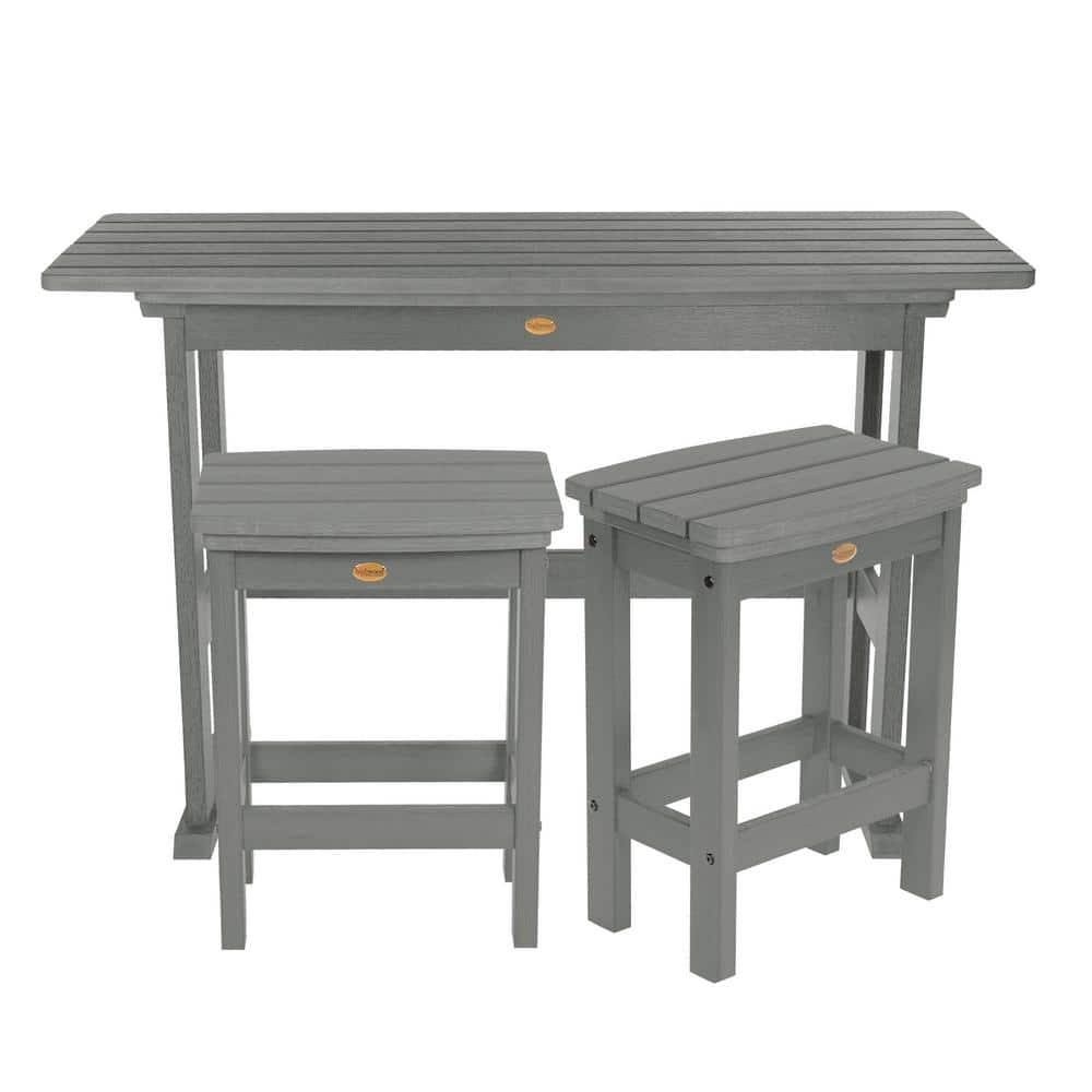 Lehigh Coastal Teak 3-Piece Plastic Bistro Set