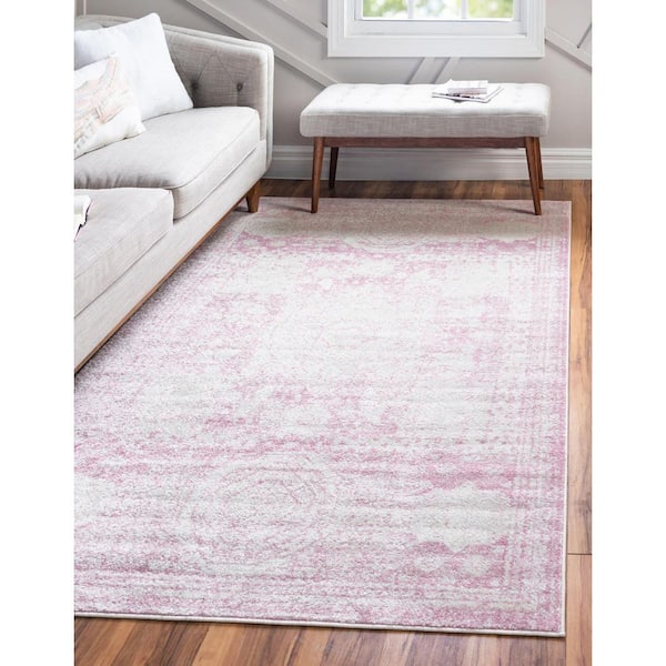 Bromley Wells Pink 6 ft. x 9 ft. Area Rug