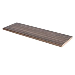 8070/DMR Red Oak Stair Tread with Double Mitered Return