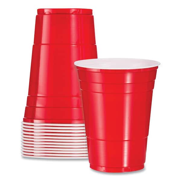 DART Solo 16 oz. Red Disposable Plastic Cups, Party, Cold Drinks