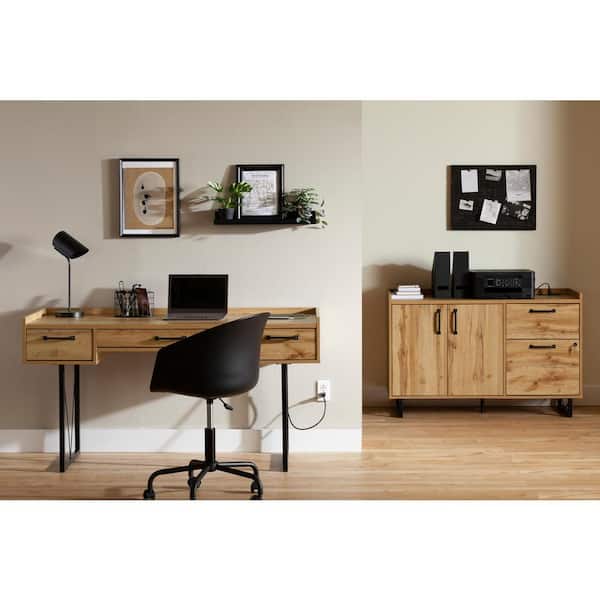 Finneas Nordik Oak 47.5 in. Storage Cabinets