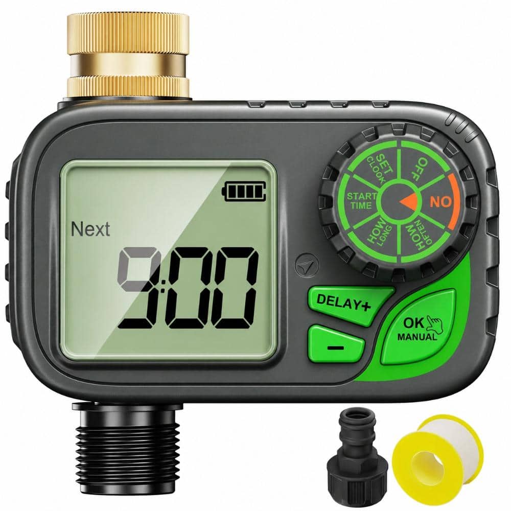 Programmable Digital Hose Timer Brass Inlet Outdoor Waterproof with Rain Delay Manual and Automatic Watering price history on PriceWatchPro