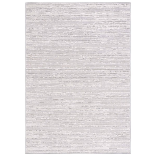 Cabana 4 ft. x 6 ft. Gray/Ivory Abstract Area Rug