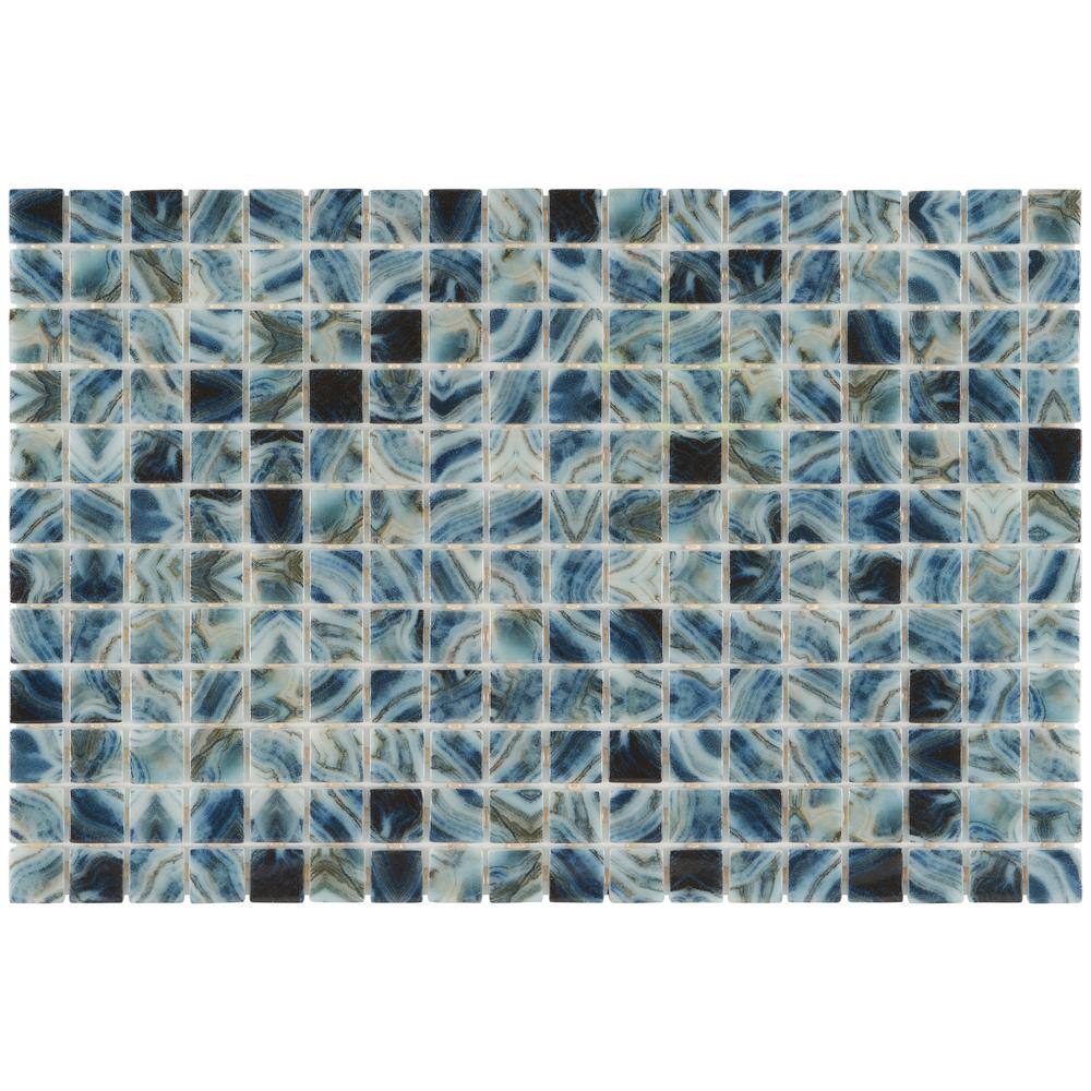 Rapids 1" x 1" Glass Grid Mosaic Wall & Floor Tile