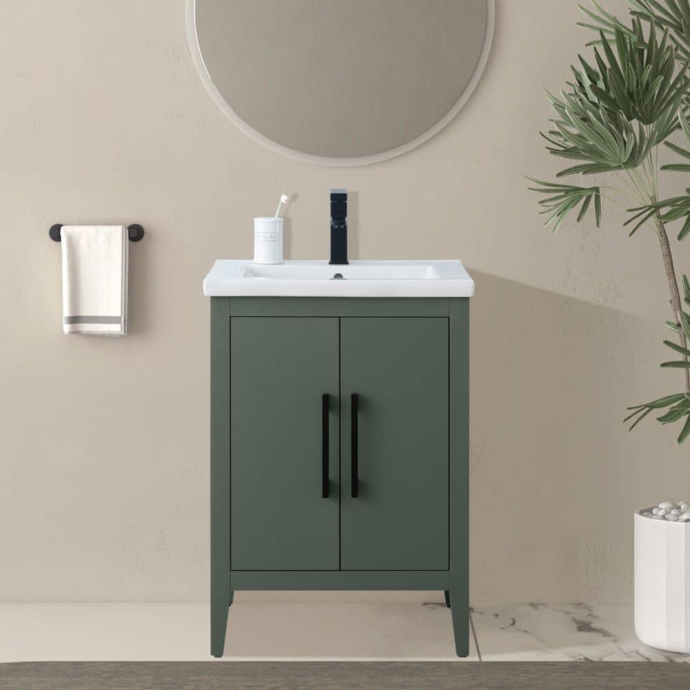 Vanity Art 24 in. W x 18.5 in D x 34 in. H Single Sink Bathroom