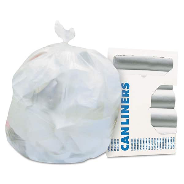 30 in. x 36 in. 30 Gal. 0.65 mil Clear Linear Low-Density Trash Can Liners (250/Carton)