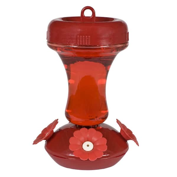 Perky-Pet Red Top-Fill Glass Hummingbird Feeder - 8 oz. Capacity