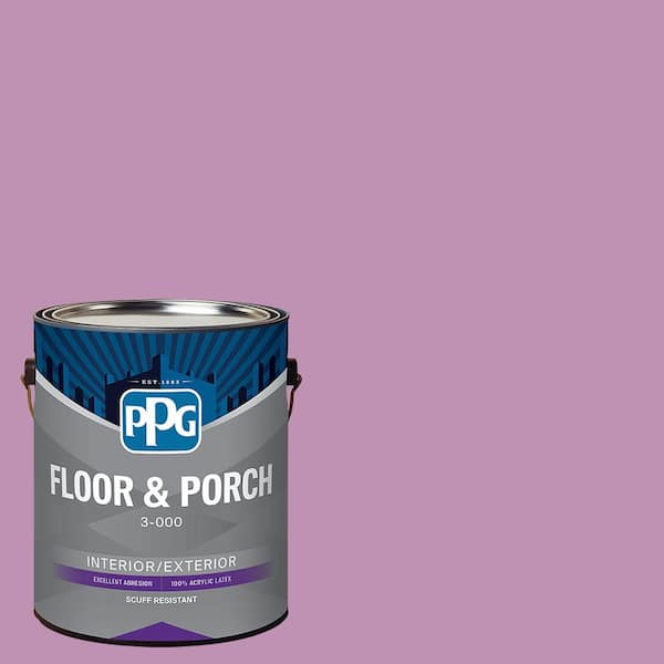 PPG 1 gal. PPG1180-5 Mauve Magic Satin Interior/Exterior Floor and Porch Paint