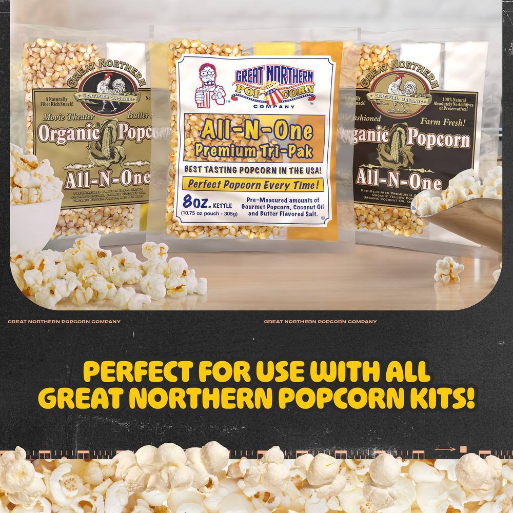 Matinee Black Stainless Steel 8oz Countertop Popcorn Machine