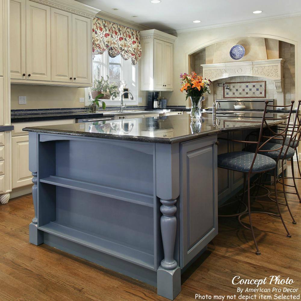 Unfinished Maple Traditional Full Round Kitchen Island Leg