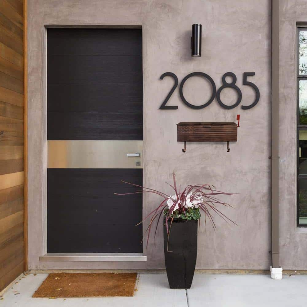 Copper Steel Wall Mounted Mailbox with Newspaper Hangers