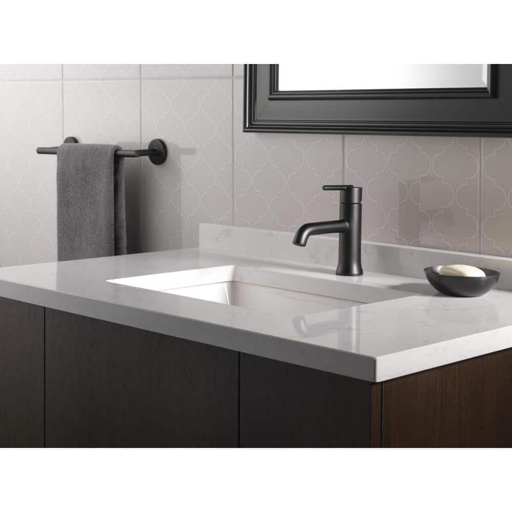 Sleek Matte Black Single-Handle Euro Motion Bathroom Faucet