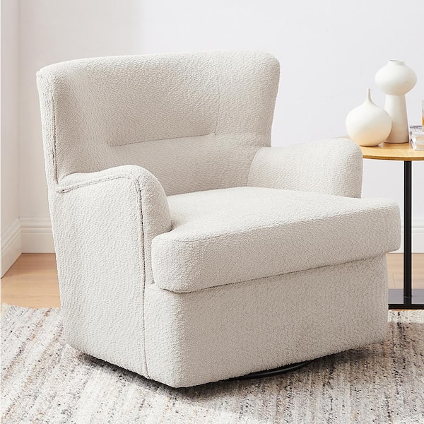 White 2025 fleece chair