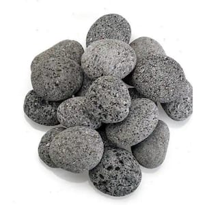 0.40 cu. ft. 2 in. to 3 in. 20 lbs. Grade A Grey Lava Bagged Landscape Rock