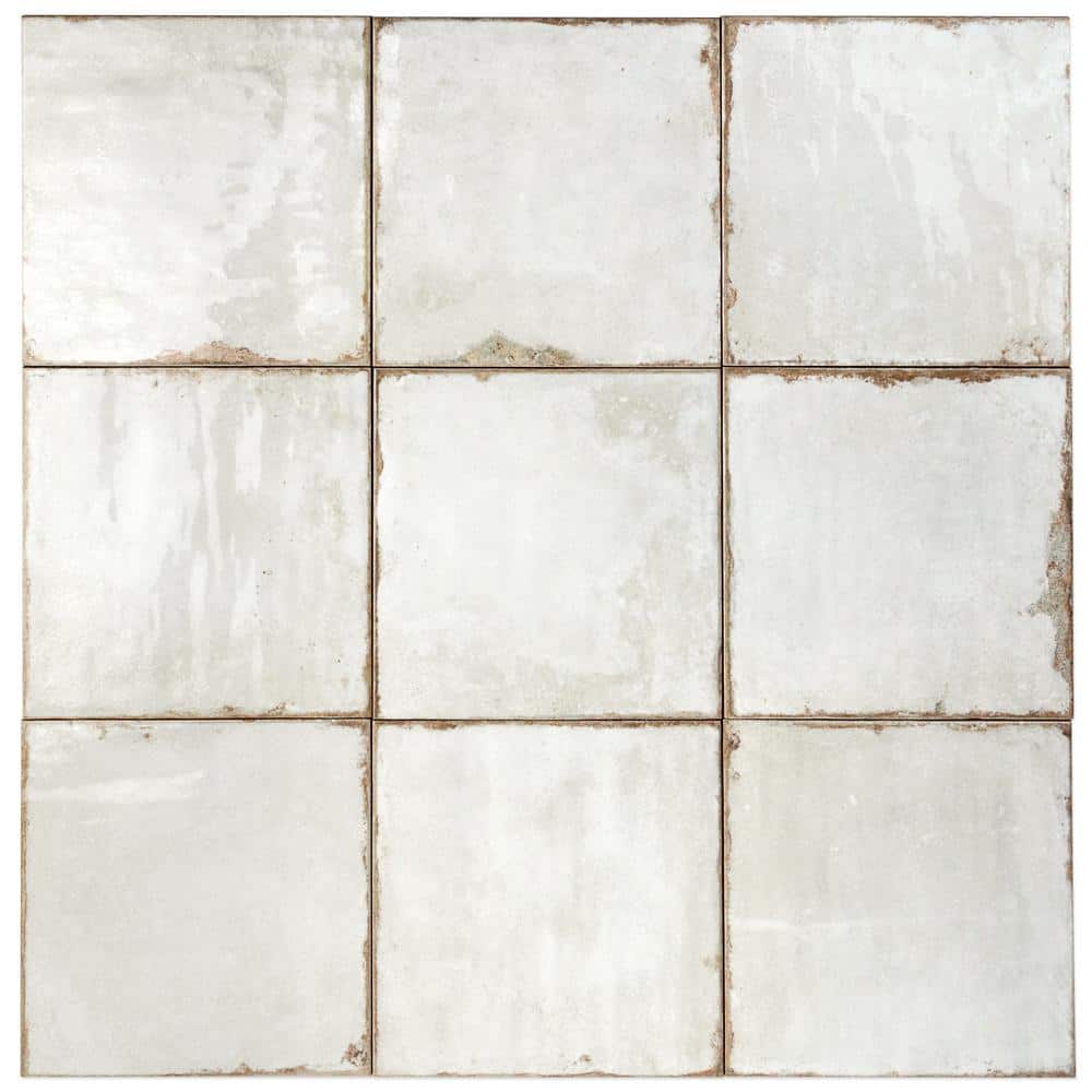 Angela Harris White 8" x 8" Ceramic Wall Tile