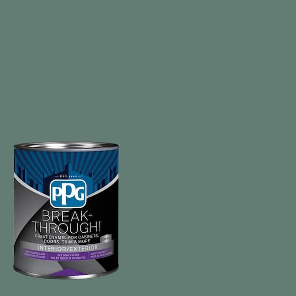 1 qt. PPG1137-6 Salal Leaves Satin Door, Trim & Cabinet Paint