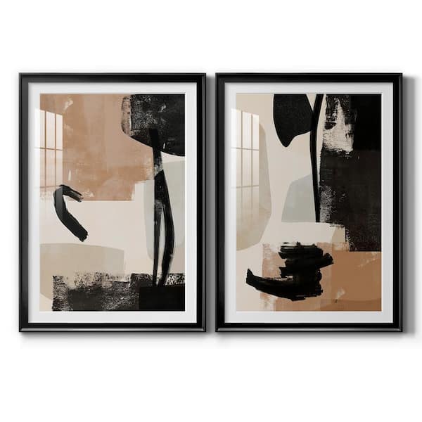 Wexford Home Selective Arrangement III by Wexford Homes 2-Pieces Framed Abstract Paper Art Print 42.5 in. x30.5 in.