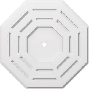 1 in. P X 8 in. C X 20 in. OD X 1 in. ID Westin Architectural Grade PVC Contemporary Ceiling Medallion