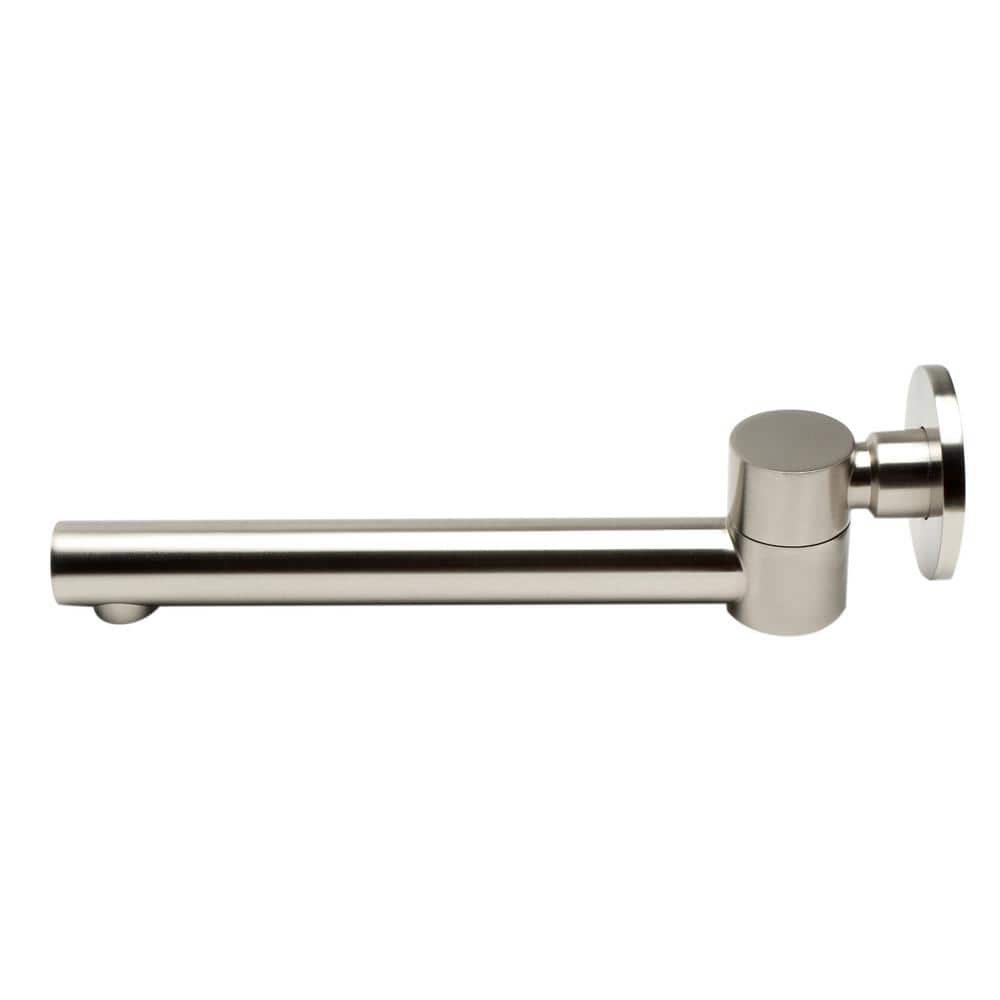 Brushed Nickel Wall Mounted Foldable Tub Spout