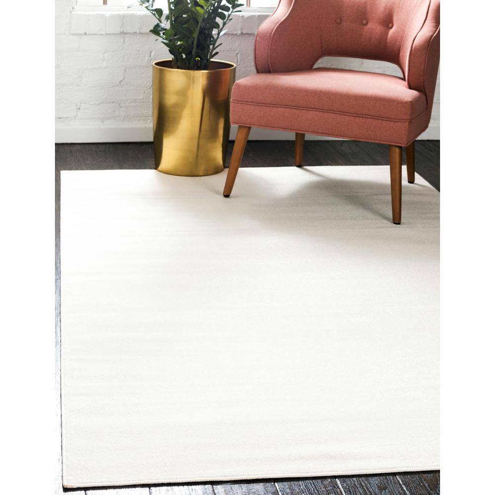 Beige Synthetic Rectangular 9' x 12' Easy Care Area Rug