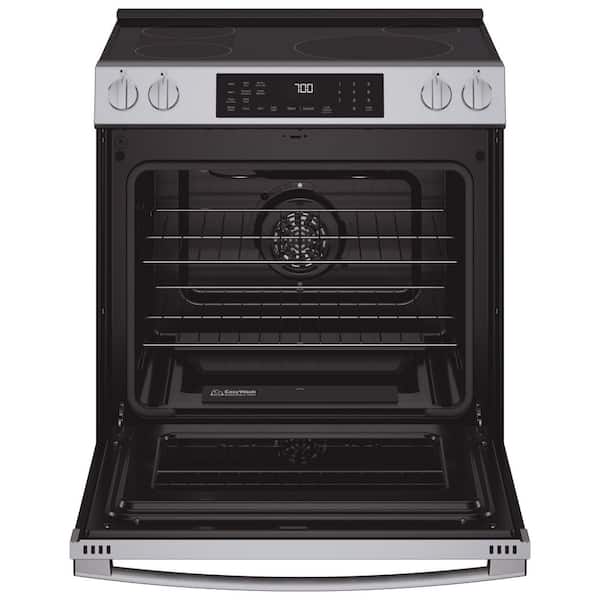 30 in Smart Slide-In Induction and Convection Range with No Preheat Air Fry and EasyWash️ Oven tray