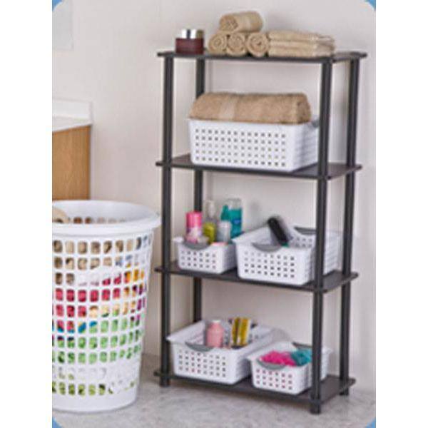 4-Pack Mini Plastic Baskets for Shelf Storage Organizing, Durable and  Reliable Folding Storage Crate, Ideal for Home Kitchen Classroom and Office