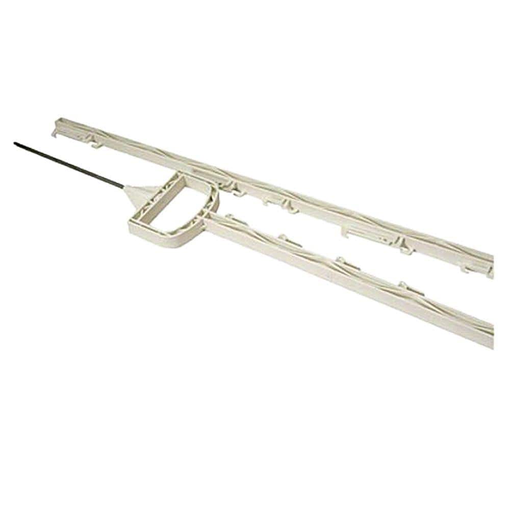 60 in. White Stirrup Post (10-Pack)