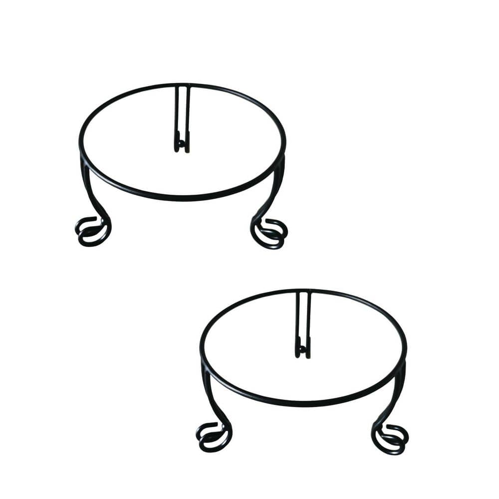 2 Pack Black Metal Gazing Ball Stand, Display Stand for Plant Flowerpot Holder, Birdbath Bowl Stand for Garden price history on PriceWatchPro