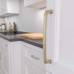 Casoria Collection 12 5/8 in. (320 mm) Fluted Champagne Bronze Traditional Round Cabinet Bar Pull