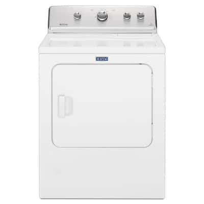 7.0 cu. ft. 240-Volt White Electric Vented Dryer with Wrinkle Control