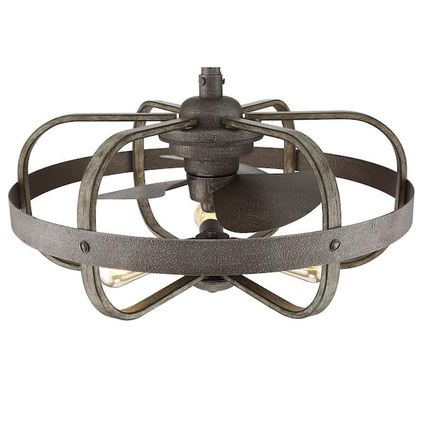 Home Decorators Collection Keowee 23 in. Indoor Outdoor Black Iron